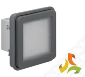 Gniazdka elektryczne - Hager BERKER W.1 Moduł sygnalizatora świetlnego LED biały IP55 szary 51733525 51733525/HAG - miniaturka - grafika 1