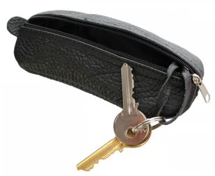 ELKOR (PL) Etui Na Klucze Kluczówka ELKOR Duża Bombata Dwa Zamki Skóra Naturalna - Etui na klucze - miniaturka - grafika 2