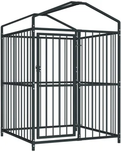 VidaXL Kojec dla psa z zadaszeniem, 120 x 120 x 150 cm 145762         VidaXL - Budy dla psów - miniaturka - grafika 3