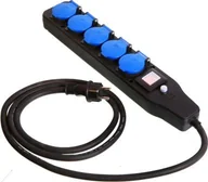 Przedłużacze i rozgałęźniki - As-Schwabe PRZEDŁUŻACZ NEOPREN 2 MB 5 GNIAZD AS838625 - miniaturka - grafika 1