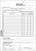 Druki akcydensowe - Firma krajewski Przepustka materiałowa [Pu/A-120b] Pu/A-120b - miniaturka - grafika 1