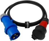 Przedłużacze i rozgałęźniki - Kabel przejściowy 2m IP44 16A/230V z wtyczki 16A - miniaturka - grafika 1