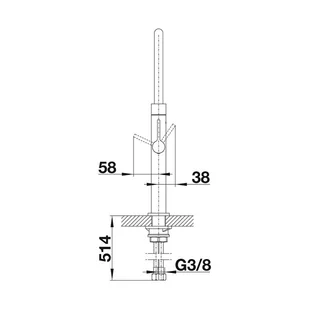 Blanco CULINA-S MINI 519844 - Baterie wannowe i prysznicowe - miniaturka - grafika 5
