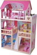 Domki dla lalek - BINO Domek dla lalek moebliert, 17 części - miniaturka - grafika 1