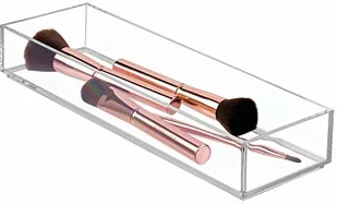iDesign iDesign Organizer do makijażu, mały plastikowy organizer do szuflad na kosmetyki, makijaż i akcesoria, praktyczne pudełko do przechowywania do toaletki, szuflad lub łazienki, przezroczyste 40910 - Pudła i pojemniki do przechowywania - miniaturka - grafika 2