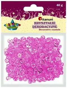 Titanum Kryształki plastikowe. 40 g, Fioletowe, Titanum - Pasmanteria - miniaturka - grafika 2