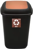 Kosze na śmieci - FENIKS Kosz Do Segregacji Odpadów Śmieci 12l. Brąz Bio - miniaturka - grafika 1