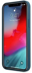 Guess GUHCP12SLSLMGBL iPhone 12 mini 5,4" niebieski/blue hardcase Metal Logo Script GUE001068 - Etui i futerały do telefonów - miniaturka - grafika 6