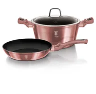 Zestawy garnków i patelni - Berlinger Haus KOMPLET GARNKÓW 3 EL. METALLIC i-ROSE BH-6042 BH-6042 - miniaturka - grafika 1