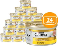 Mokra karma dla psów - Gourmet Gourmet mokra karma dla kota Gold pasztet z kurczakiem 24 x 85 g - miniaturka - grafika 1