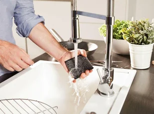 Vileda PROFESJONALNA Zmywak Inox Glitzi Power Pad 2szt 141656 000896 - Ściereczki, gąbki, czyściki - miniaturka - grafika 5