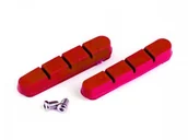 Hamulce rowerowe - Clarks Wkładki hamulcowe CLARK'S CP202 SZOSA (Shimano Dura-Ace, Ultegra, 105, Warunki Mokre) 52mm czerwone A-CLA-CP202 - miniaturka - grafika 1