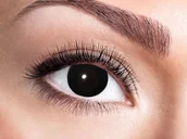 Dodatki do strojów karnawałowych - Congee.pl Soczewki kontaktowe "Czarna Wiedźma" - 7 dniowe Z-W01 - miniaturka - grafika 1