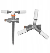 Węże ogrodowe i zraszacze - White Line 3-ramienny zraszacz obrotowy na kolcu - - miniaturka - grafika 1
