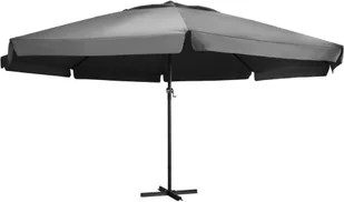 vidaXL Parasol ogrodowy na słupku aluminiowym, 600 cm, antracytowy 47372 - Parasole ogrodowe - miniaturka - grafika 2