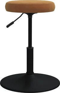 vidaXL vidaXL Stołek do masażu obity aksamitem brązowy 3085652 - Krzesła i taborety kosmetyczne - miniaturka - grafika 2