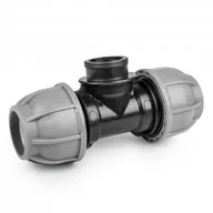 Łączniki, trójniki, kształtki - Gwint wewnętrzny BRADAS Trójnik PE do rur węża skręcany 32mm 3/4" PN10 BRADAS 7018 DSRA10T32F34 - miniaturka - grafika 1
