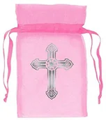 Pozostałe akcesoria dla plastyków - falksson 12 szt. Woreczki z organzy 7 x 9 cm Różowy Niebieski 269564-06 - miniaturka - grafika 1