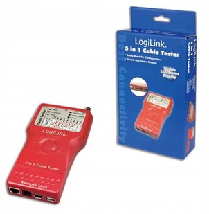 LogiLink Uniwersalny tester kabli RJ45-11/BNC/USB/IEEE1394 - Pozostałe akcesoria sieciowe - miniaturka - grafika 3