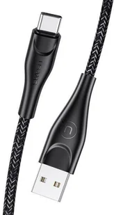 USAMS Kabel pleciony U41 USB-C 1m 2A czarny/black SJ392USB01 (US-SJ392) - Kable USB - miniaturka - grafika 2