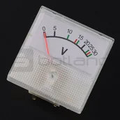Inne urządzenia pomiarowe - Woltomierz analogowy - panelowy 91C16 mini - 30V DC PRO-10217 - miniaturka - grafika 1