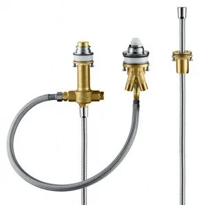 Hansgrohe Logis Zestaw podstawowy do baterii 3-otworowej do montażu na brzegu wa - Akcesoria do armatury i ceramiki - miniaturka - grafika 4