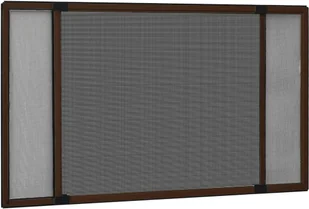 VidaXL Lumarko Rozsuwana moskitiera okienna, brązowa, (100-193)x75 cm 149042 VidaXL - Moskitiery - miniaturka - grafika 2