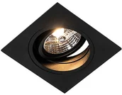 Oprawy, klosze i abażury - QAZQA Nowoczesna oprawa wpuszczana czarna regulowana - Chuck 70 - miniaturka - grafika 1