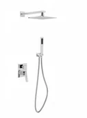 Zestawy prysznicowe - Besco Zestaw prysznicowy Besco Aspira II chrom DODATKOWO 5% RABATU NA KOD BESCO5 BP-AII-CH - miniaturka - grafika 1