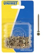 Wkręty - UNIMET WKRĘT DO DREWNA OCYNK ZÓŁTY 5.0*30MM OP-40SZT 509 5.0*30UC [6693358] - miniaturka - grafika 1