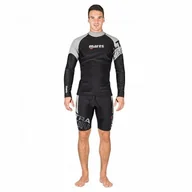 Pianki do pływania - Mares T shirt męski ULTRA SKIN długi rękaw szary czarny L - miniaturka - grafika 1