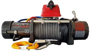 Escape 818 Wyciągarka EVO 12000 lbs [5443 kg] EWX-S z liną syntetyczną 12V lina 10 mm czerwona dyneema 25m 10400kg +hak) 81877740 77740-uniw - Wciągarki - miniaturka - grafika 4