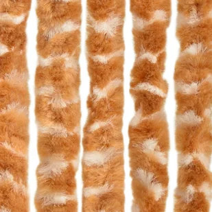 vidaXL Zasłona przeciwko owadom, ochra i biel, 90x220 cm, szenil vidaXL - Akcesoria do okien - miniaturka - grafika 3