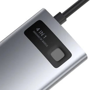 Baseus Hub 4w1 Metal Gleam Series USB-C do USB 3.0 + USB 2.0 + HDMI + USB-C PD 10088X23 - Adaptery i przejściówki - miniaturka - grafika 2