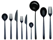 Zestawy sztućców - Mepra SPA Mepra 108722003 zestaw sztućców, wzornictwo Linea Oro NERO 108722075 - miniaturka - grafika 1
