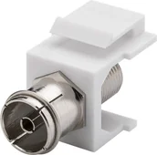 Wtyczki i adaptery - Keystone Goobay moduł SAT/antena gniazdo IEC F79936 79936 - miniaturka - grafika 1