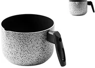 Garnki - Home Salt peper garnek do mleka, powłoka zapobiegająca przywieraniu, 14 cm, aluminium, szary/czarny - miniaturka - grafika 1