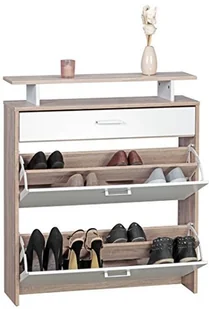 Wohnling szafka na buty MDF Sonoma dąb 80 cm szerokości regał na buty wzór na buty komoda nowoczesny kredens stylowy półka na buty wąski korytarz mebel nie zajmuje dużo miejsca prostokątne szafka uch WL1.794 - Szafki na buty Wohnling szafka na buty MDF Sonoma dąb 80 cm szerokości regał na buty wzór na buty komoda nowoczesny kredens stylowy półka na buty wąski korytarz mebel nie zajmuje dużo miejsca prostokątne szafka uch WL1.794 - Szafki na buty - miniaturka - grafika 1