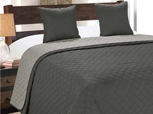 Euromat Dwustronna Narzuta Vigo II Ciemno Szara-Srebrna 10 180x220+2x40x40 12965 - Narzuty - miniaturka - grafika 3