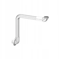 Syfony - Pum niski zestaw odpływowy membrana Sztywny biały - miniaturka - grafika 1