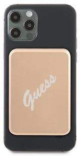 Guess Powerbank indukcyjny 5W 3000mAh złoty/gold MagSafe GUE001299 - Powerbanki - miniaturka - grafika 3