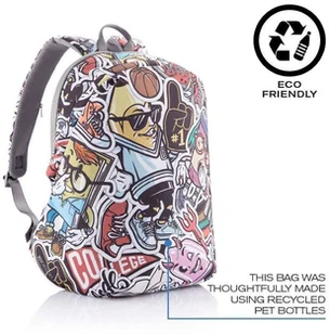 XD Design Plecak antykradzieżowy miejski XD Design Bobby Soft Art Art - graffiti P705.868 - Plecaki - miniaturka - grafika 10