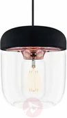 Lampy sufitowe - Vita Copenhagen Modna lampa wisząca Acorn, czerń i miedź - miniaturka - grafika 1