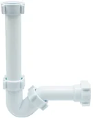 Syfony - TYCNER Syfon umywalkowy rurowy 1 1/4X32 bez spustu z wyjściem na pralkę/ zmywark - miniaturka - grafika 1
