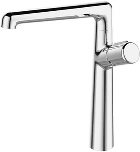 Laveo Pretto bateria umywalkowa stojąca z wylewką L chrom BAO 025D - Baterie umywalkowe - miniaturka - grafika 2