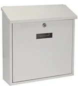 Skrzynki na listy - Toolland skrzynka na listy Monaco, biały BG30001 - miniaturka - grafika 1