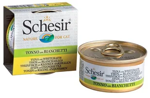 Schesir W Bulionie W Super Cenie! - Tuńczyk Z Młodymi Sardelami - Mokra karma dla kotów - miniaturka - grafika 4
