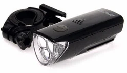 PROFEX Profex, Lampka przednia, City 1 Super LED, czarny - Latarki - miniaturka - grafika 2