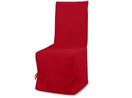 Akcesoria i części do maszyn do szycia - Soleil d'ocre Pokrowiec na krzesło bawełna PANAMA czerwony, 50 x 37 x 115 cm 004030 - miniaturka - grafika 1
