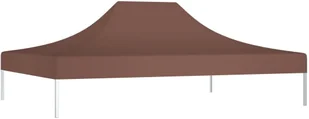 vidaXL Dach do namiotu imprezowego, 4,5 x 3 m, brązowy, 270 g/m - Pawilony ogrodowe - miniaturka - grafika 8